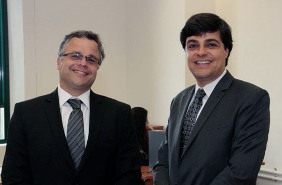 Juiz Rogério Marrone e Leonardo Sica.