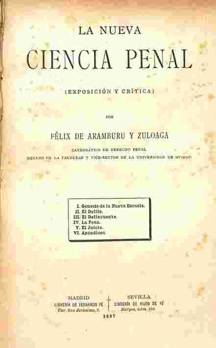La nueva ciencia penal