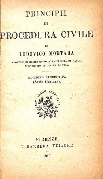 Principii di procedura civile